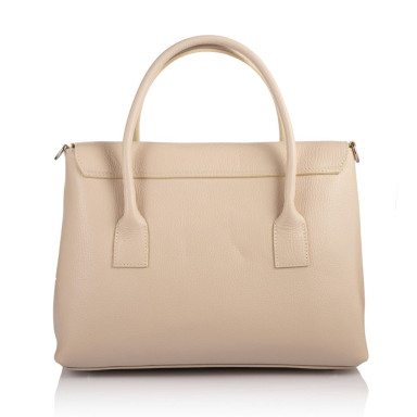 Кожаная женская сумка Virginia Conti Italy - Art02726beige