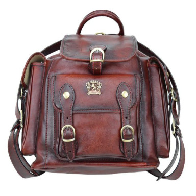 Pratesi BCH346 - Backpack Montalbano in cow leather B346 Backpack Montalbano B346 Chianti