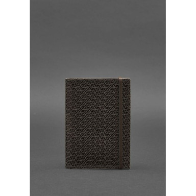 Leather passport cover 2.0 Carbon dark brown