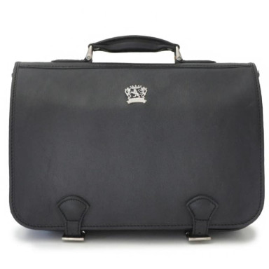 Pratesi BNE610 - Business Bag Secchieta in cow leather Bruce Black