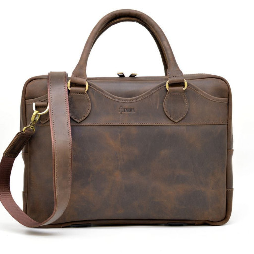 Ділова чоловіча сумка з натуральної шкіри Crazy Horse RC-8839-4lx TARWA