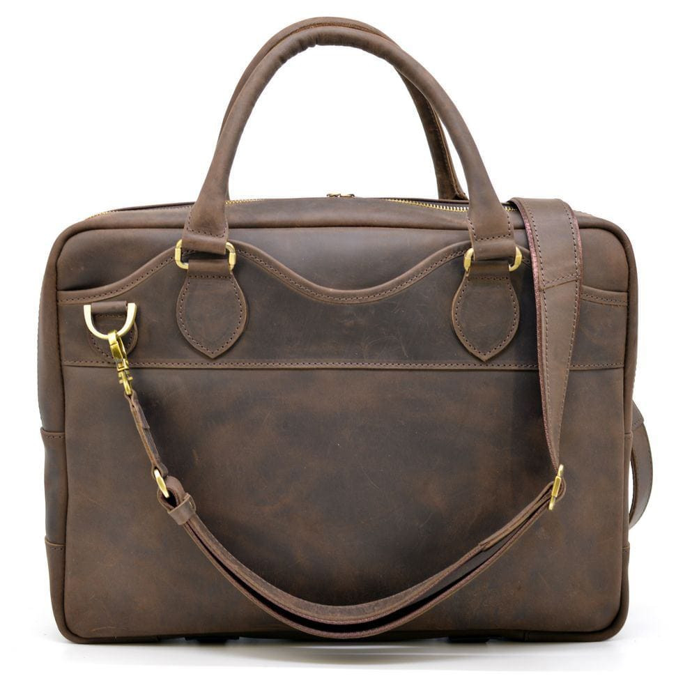 Ділова чоловіча сумка з натуральної шкіри Crazy Horse RC-8839-4lx TARWA