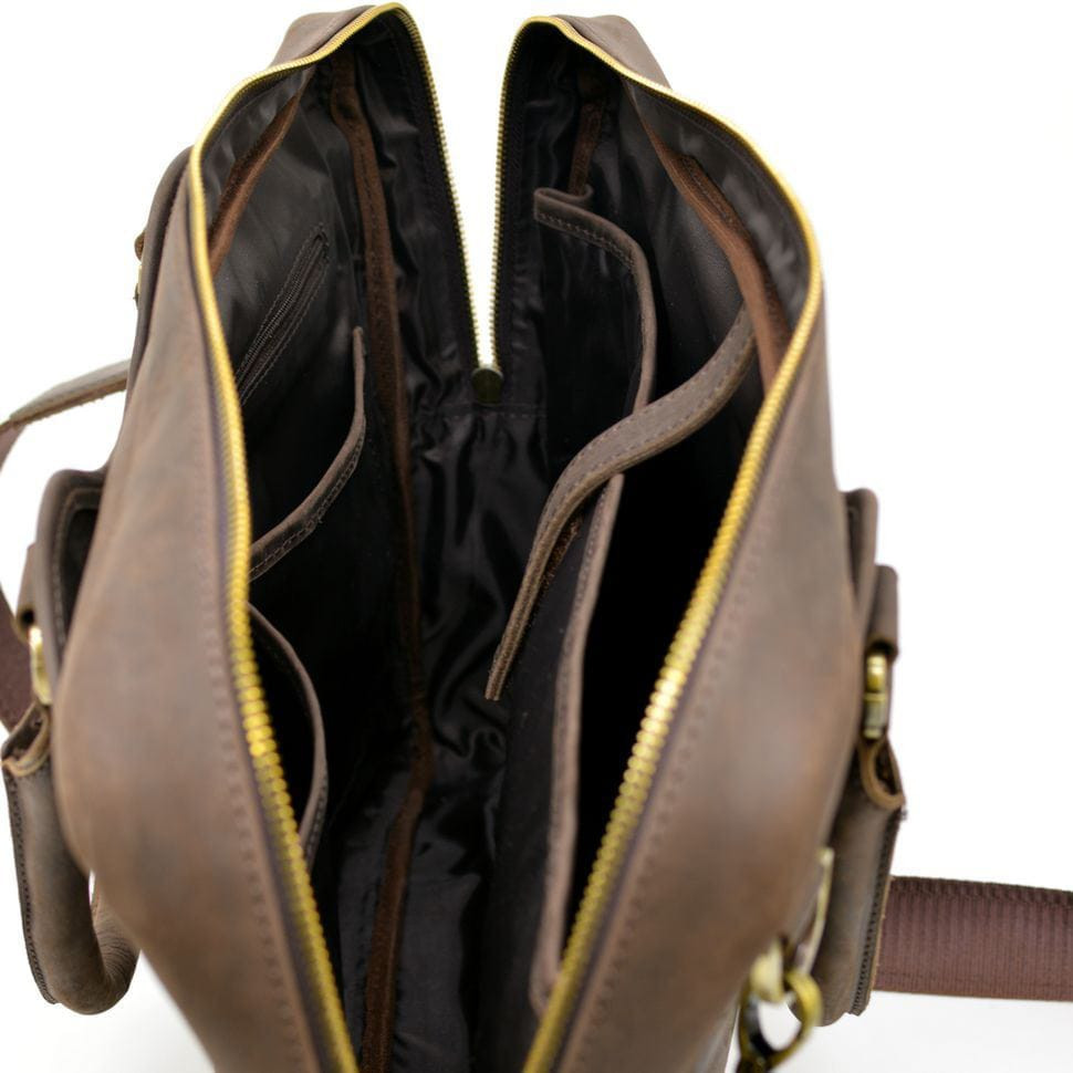 Ділова чоловіча сумка з натуральної шкіри Crazy Horse RC-8839-4lx TARWA