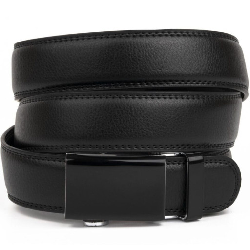 Стильний шкіряний чоловічий ремінь батал Vintage 20713