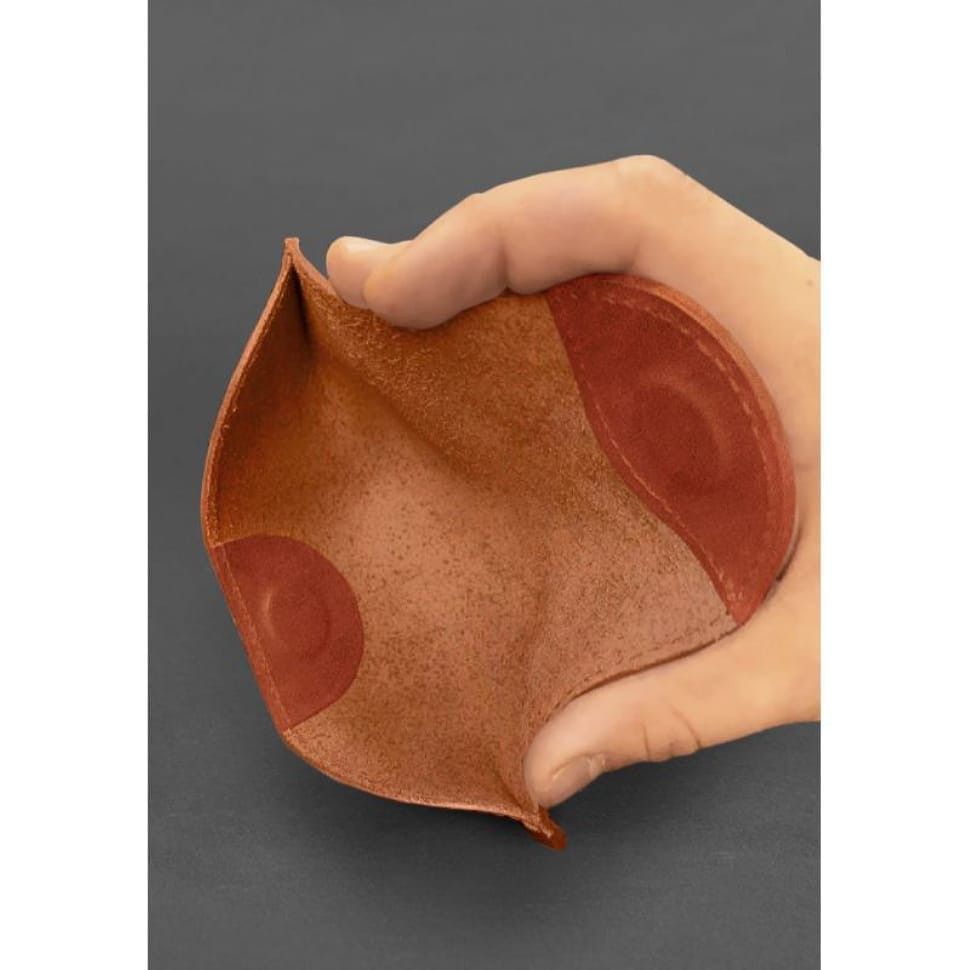 Шкіряний чохол для окулярів із клапаном на магніті Світло-коричневий Crazy Horse