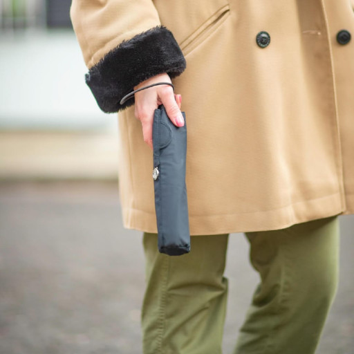 Парасолька Fulton Open&Close Superslim-1 L710 Black (Чорний)