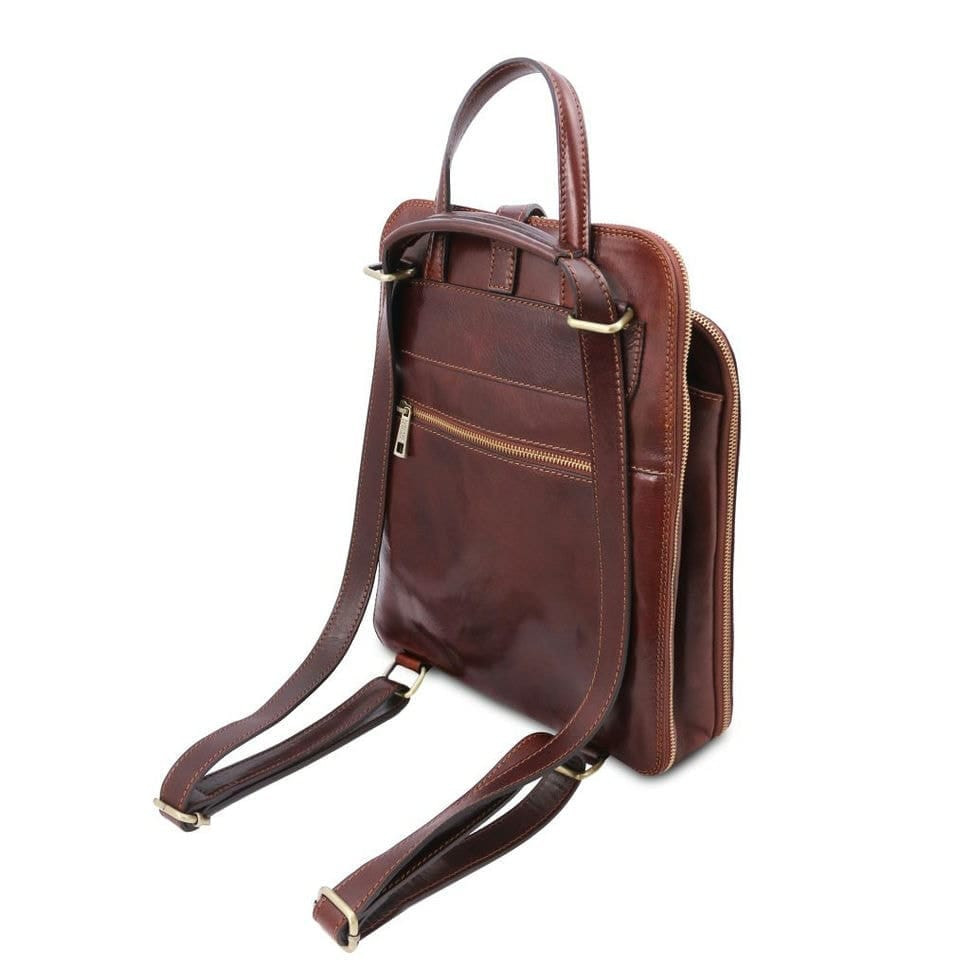 Шкіряний рюкзак з 3 відділеннями Tuscany Leather Taipei TL141239