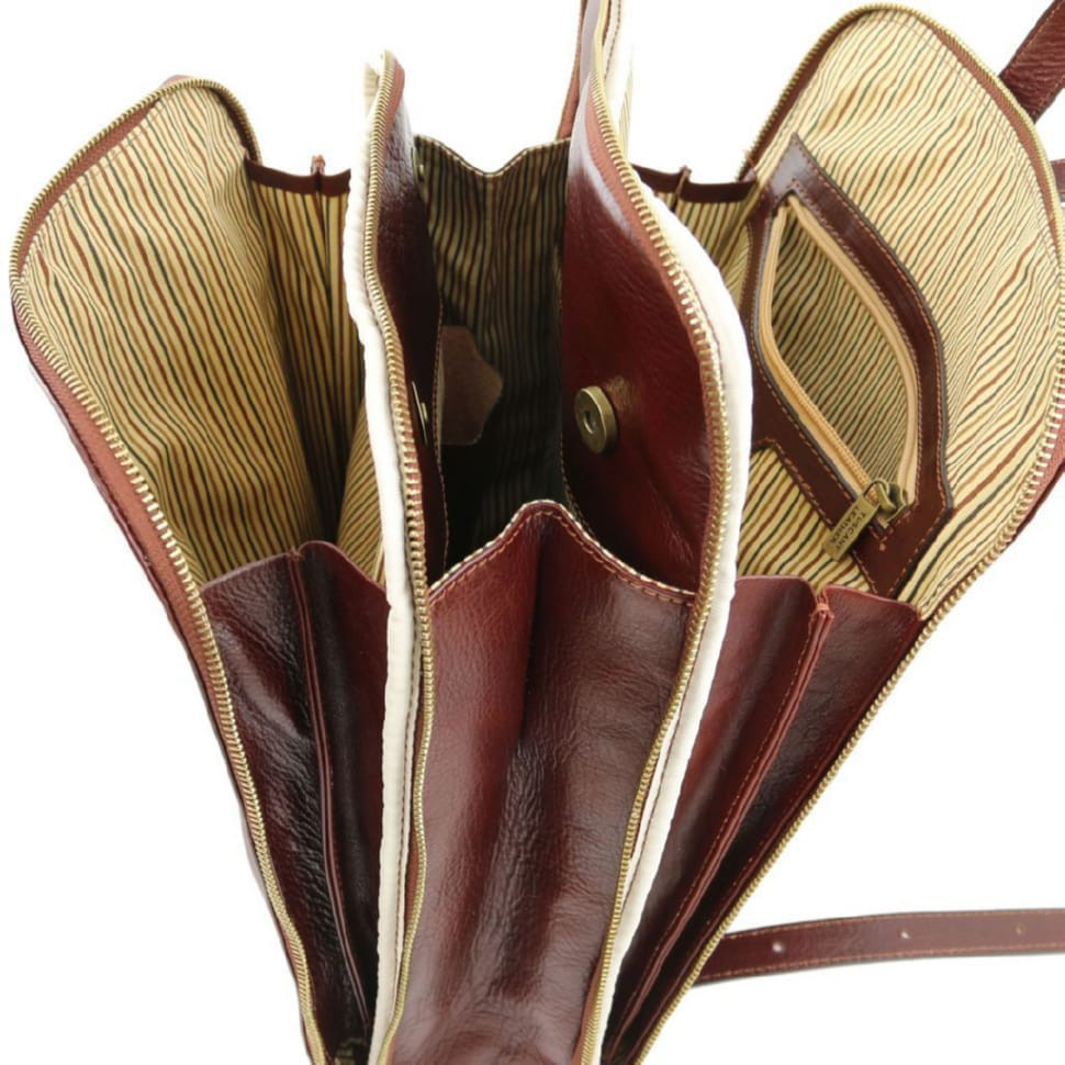 Шкіряний рюкзак з 3 відділеннями Tuscany Leather Taipei TL141239