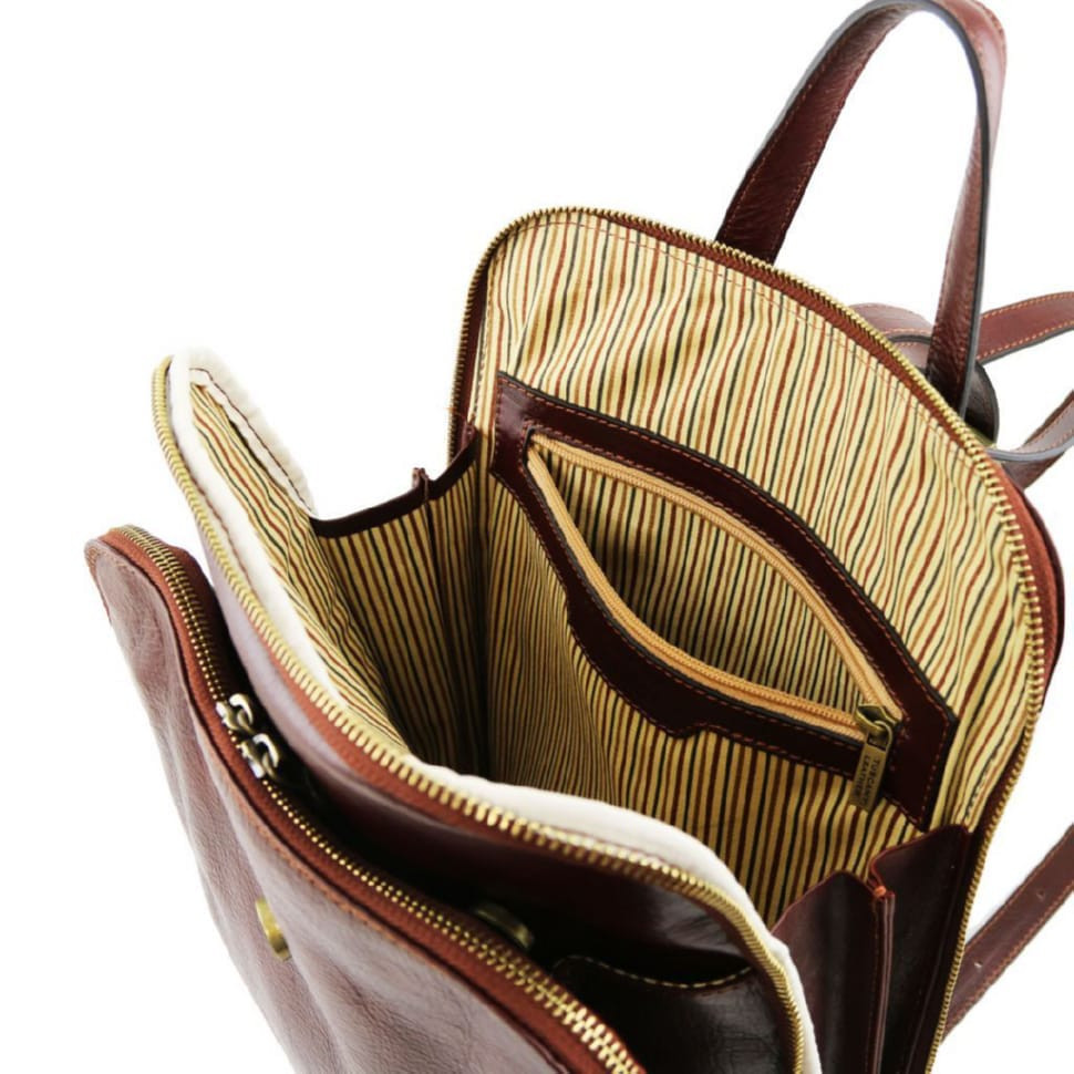 Шкіряний рюкзак з 3 відділеннями Tuscany Leather Taipei TL141239