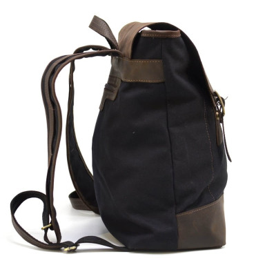 Canvas and leather laptop backpack RGS-3880-3md from TARWA
