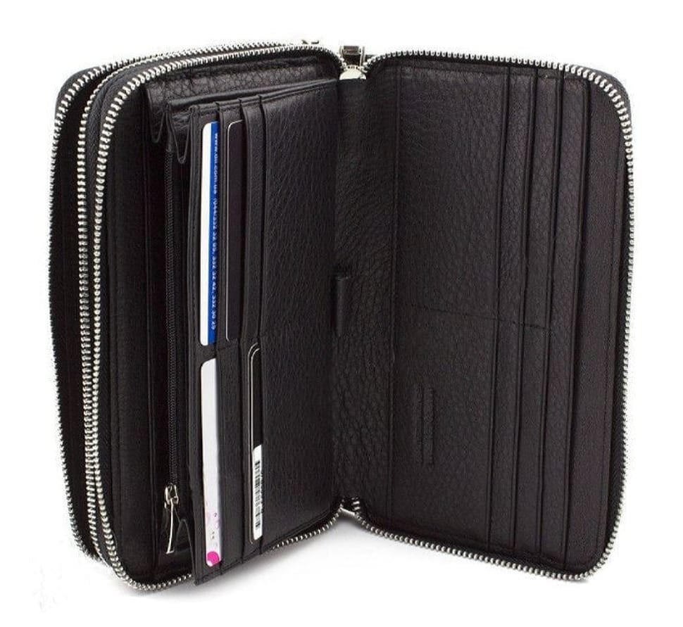 Шкіряна чоловіча барсетка Marco Coverna (18541) B-5902B/Q на два відділення