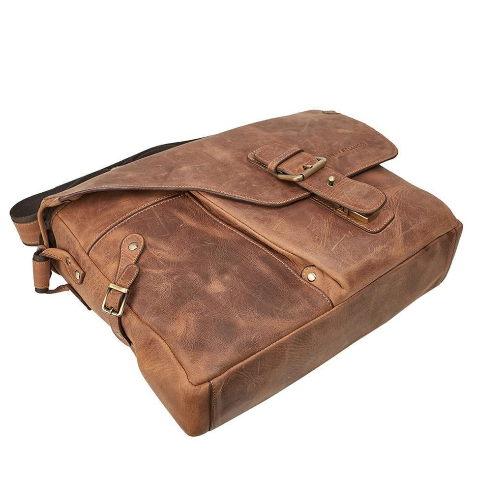 Сумка м'яка шкіряна Tony Bellucci 5087-07 рудий нубук