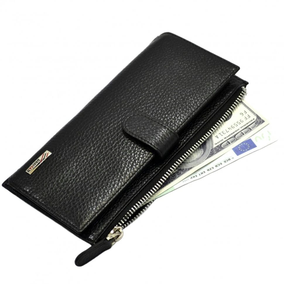 Гаманець жіночий шкіряний Desisan 732-1 чорний гладкий