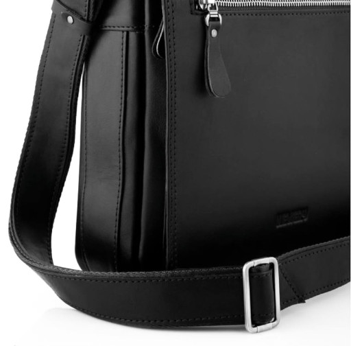 Брендовая кожаная сумка через плечо Newery N1091GA