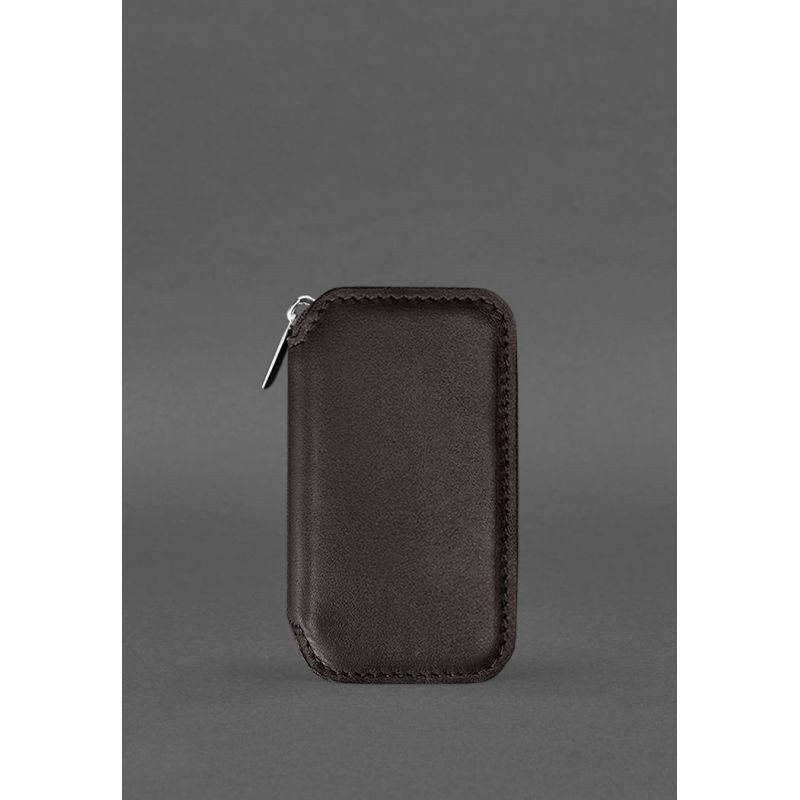 Шкіряна кишенькова ключниця 6.0 PREMIUM темно-коричнева