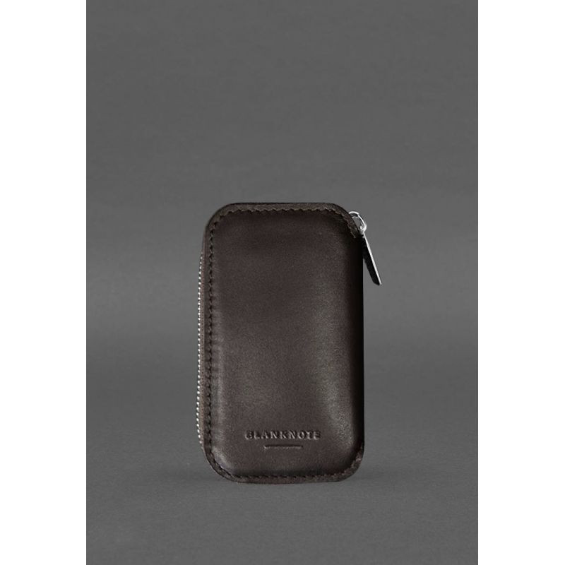 Шкіряна кишенькова ключниця 6.0 PREMIUM темно-коричнева