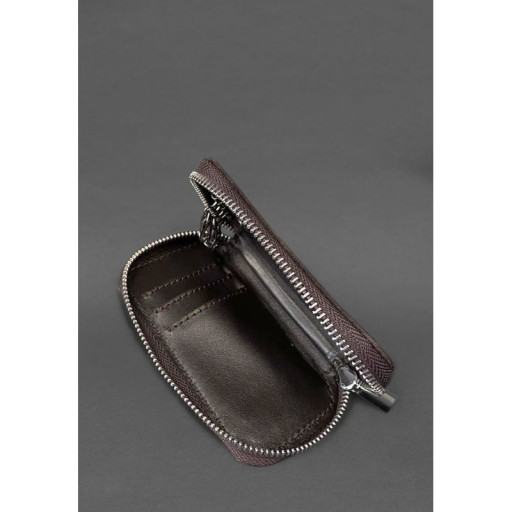 Шкіряна кишенькова ключниця 6.0 PREMIUM темно-коричнева