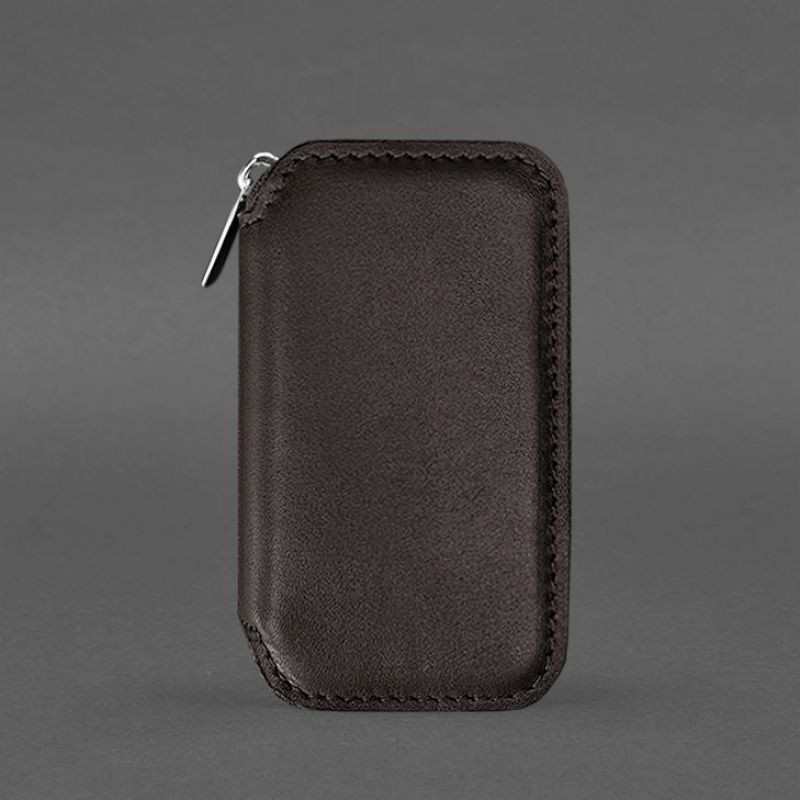 Шкіряна кишенькова ключниця 6.0 PREMIUM темно-коричнева