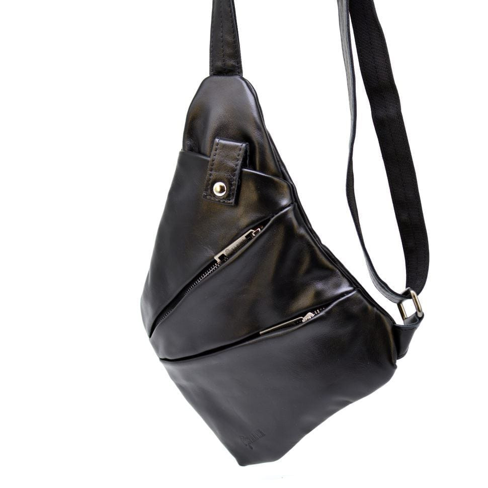 Чоловіча сумка-слінг через плече GA-6402-3md чорна бренд TARWA