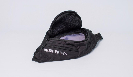 Поясна сумка Shark чорно-сіра від MAD |