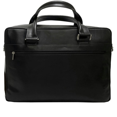 Leather bag Italico 9637-38 nero black