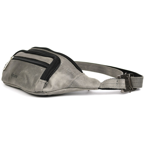 Бананка шкіряна, сумка напоясна коричневий крейзі хорс TARWA RJ-7218-3md