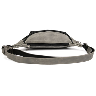 Leather fanny pack, waist bag brown crazy horse TARWA RJ-7218-3md