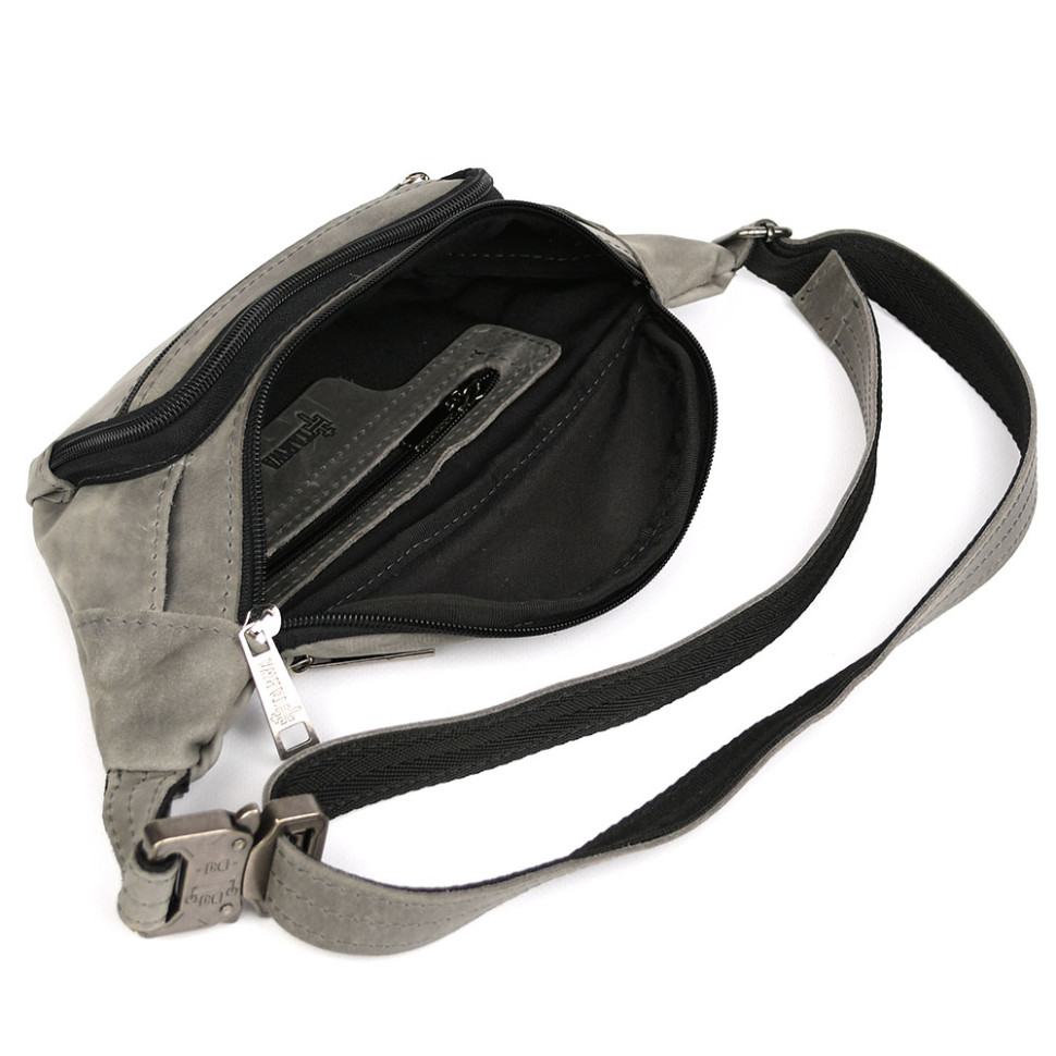 Бананка шкіряна, сумка напоясна коричневий крейзі хорс TARWA RJ-7218-3md