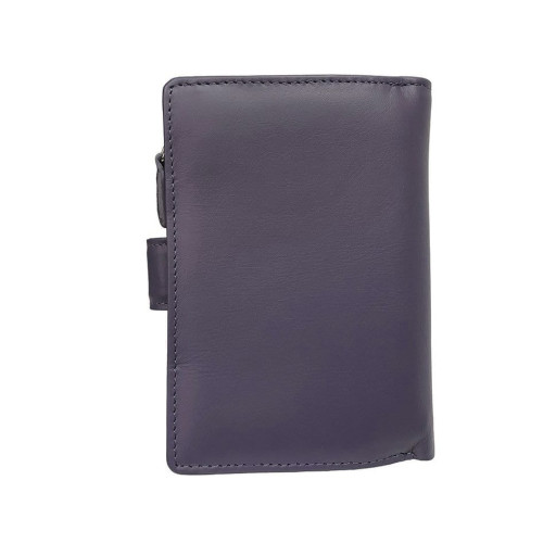 Шкіряне портмоне New Rainbow 1654 viola бузковий