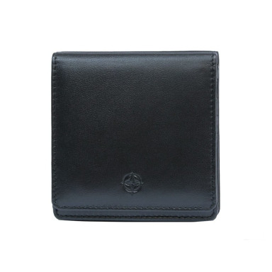 Leather wallet Cortina 5064 nero black