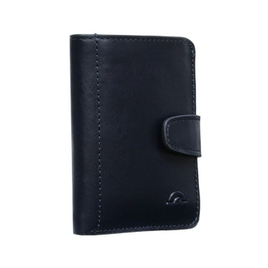 Leather wallet Nevada 3796+RFID navy blue