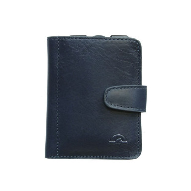 Leather wallet Nevada 3796+RFID navy blue