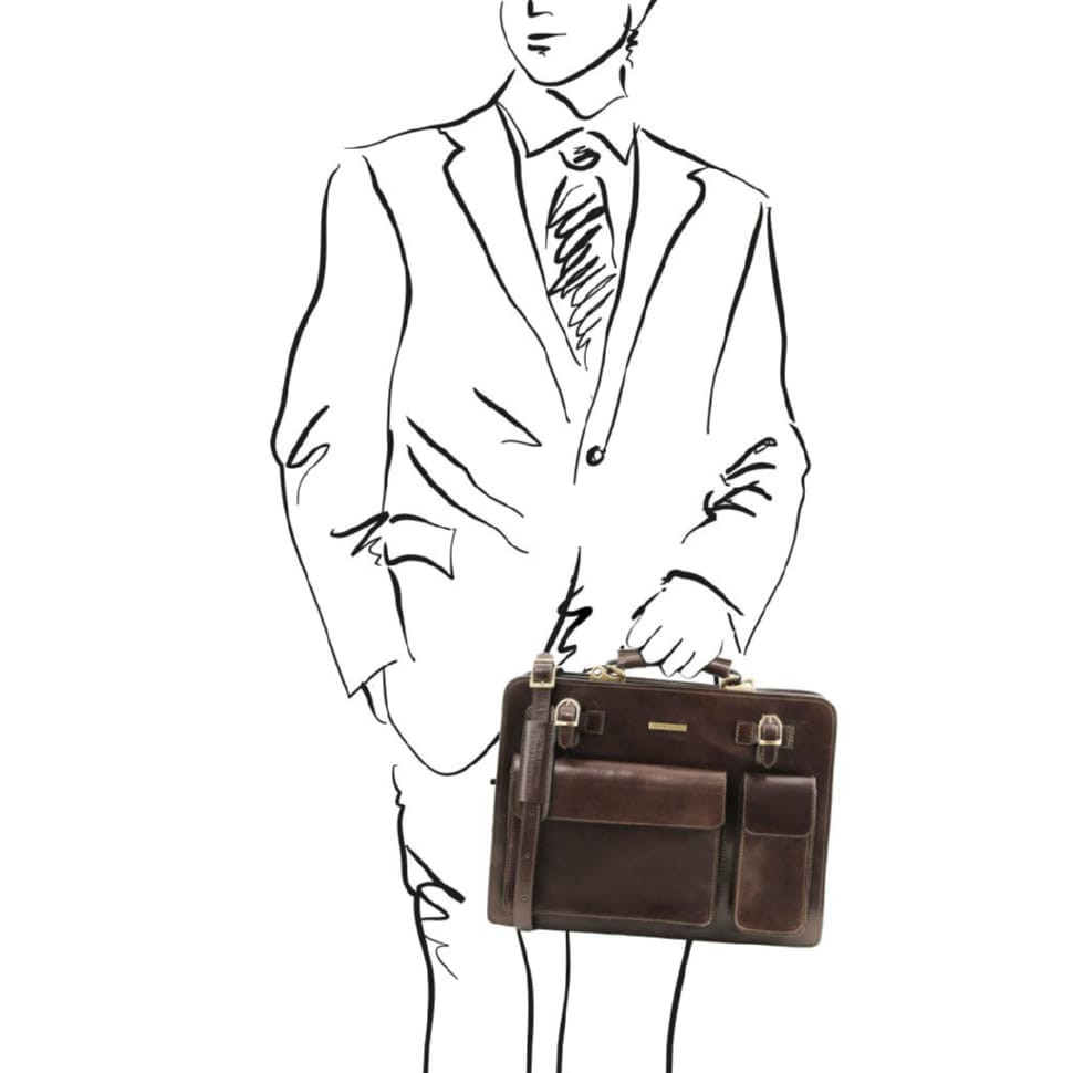 Venezia Шкіряний портфель на 2 відділення