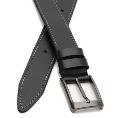 Мужской кожаный ремень V1115GX41-black