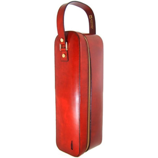 Шкіряний чохол для пляшки Pratesi Bacco, артикул R014, Італія