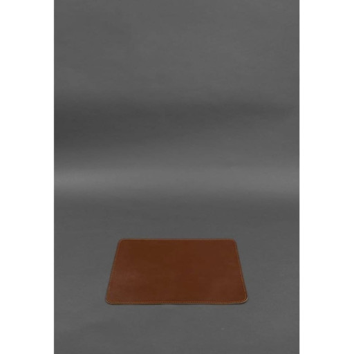 Килимок для мишки з натуральної шкіри 1.0 світло-коричневий краст