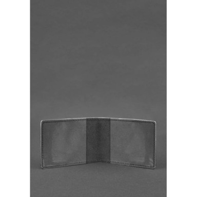 Leather cover for combat participant's certificate (UBD) black Crazy Horse mini 10.5*8cm