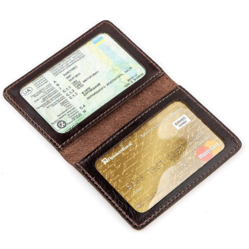 Обкладинка для посвідчення Shvigel 13945 Коричнева