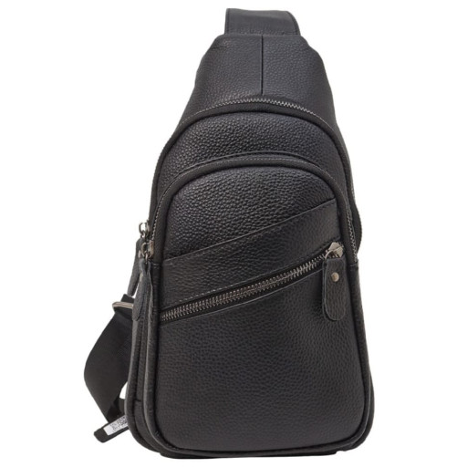 Шкіряний рюкзак через плече BUFFALO BAGS M1808A чорний