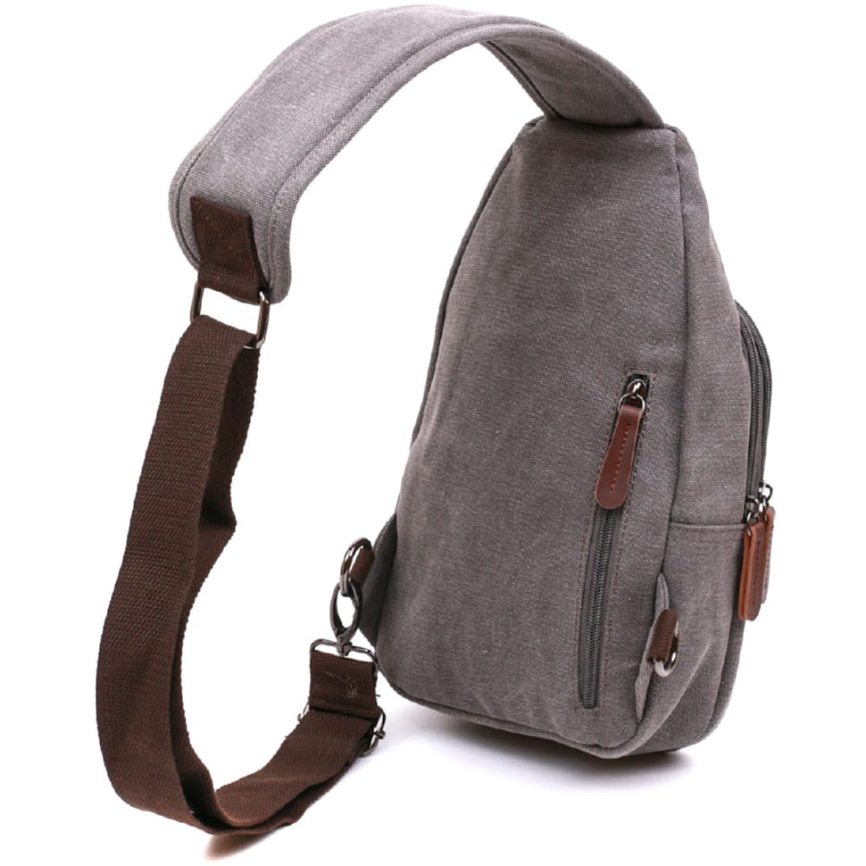 Зручна чоловіча сумка через плече Vintage 20388 Сірий