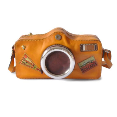 Pratesi BSE444 - Photocamera Bruce Cross Body Bag в цукерці Bruce Mustard