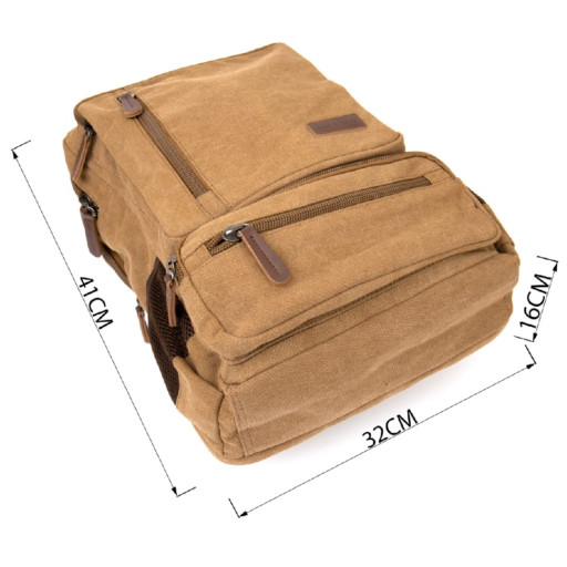 Рюкзак текстильний дорожній унісекс на два відділення Vintage 20614