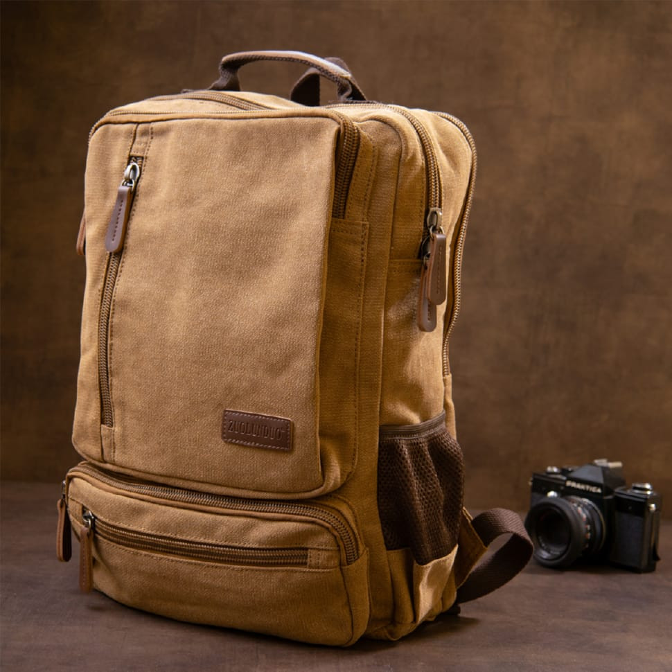 Рюкзак текстильний дорожній унісекс на два відділення Vintage 20614