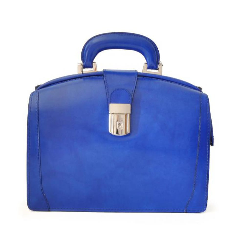 Pratesi RBE120/29T - Miss Brunelleschi R120/29T Bag in cow leather Radica Electric Blue
