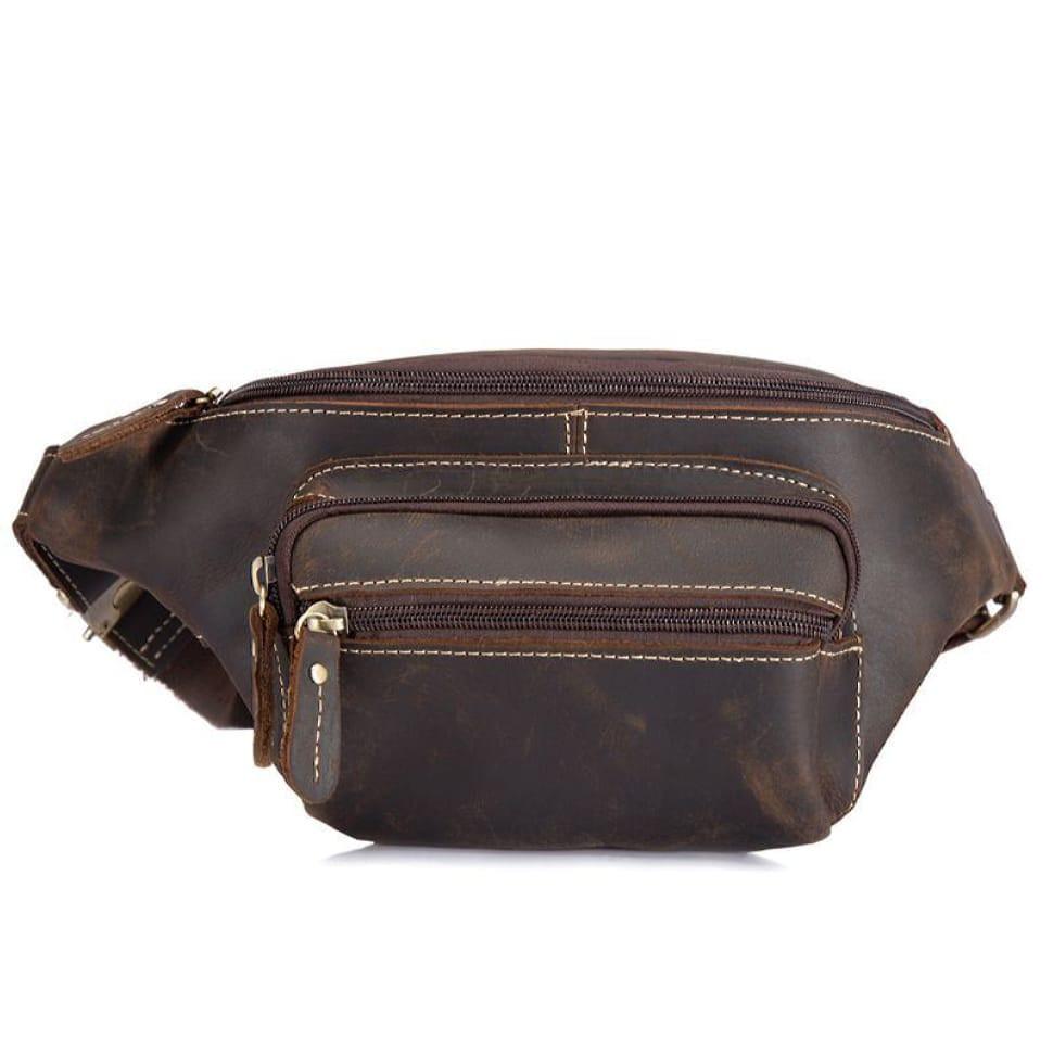 Напоясний зі шкіри Crazy Horse темно-коричнева Bexhill bx9415