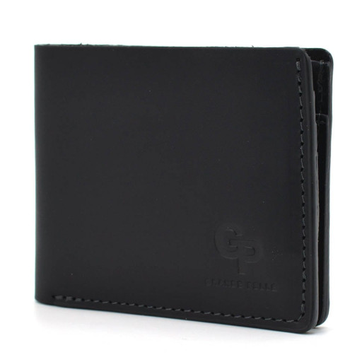 Портмоне Магніт, чорний з монетницею Grande Pelle 505110