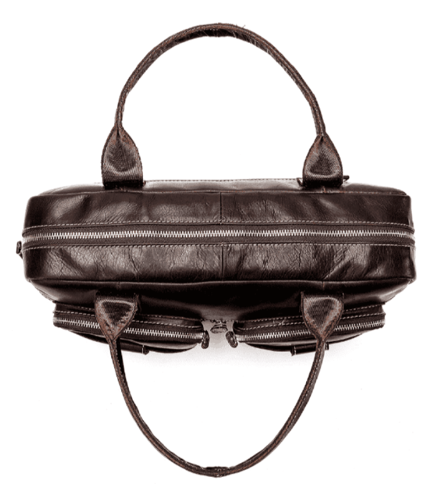 Сумка-портфель мужская из кожи Vintage 20004 Коричневая