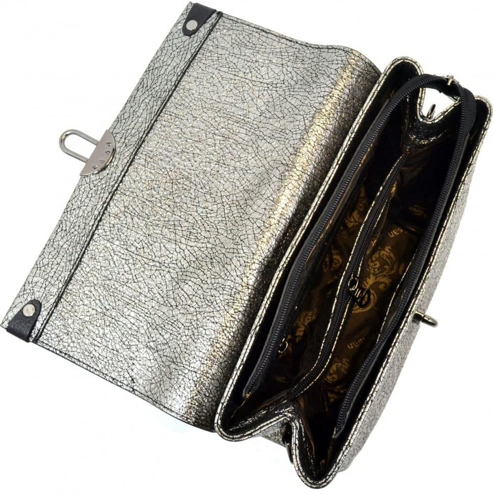 Сумка жіноча шкіряна Desisan 4016-669 срібло