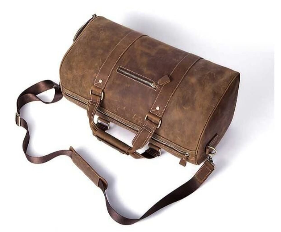 Сумка дорожня чоловіча шкіряна Vintage 14893 Коричнева