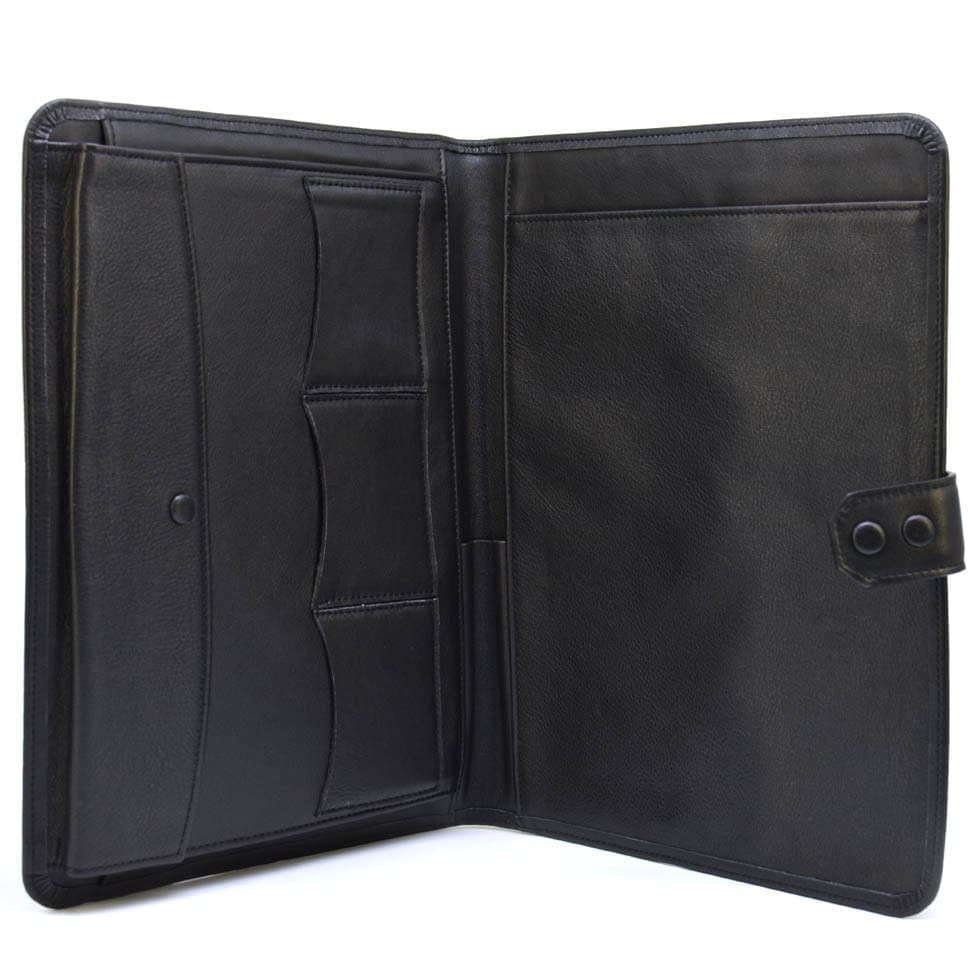 Шкіряна папка для документів чорна A4 GA-0314-4lx від TARWA